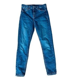 Topshop Moto | Straight Leg Denim Blue Jeans | Size 28 Waist -fg